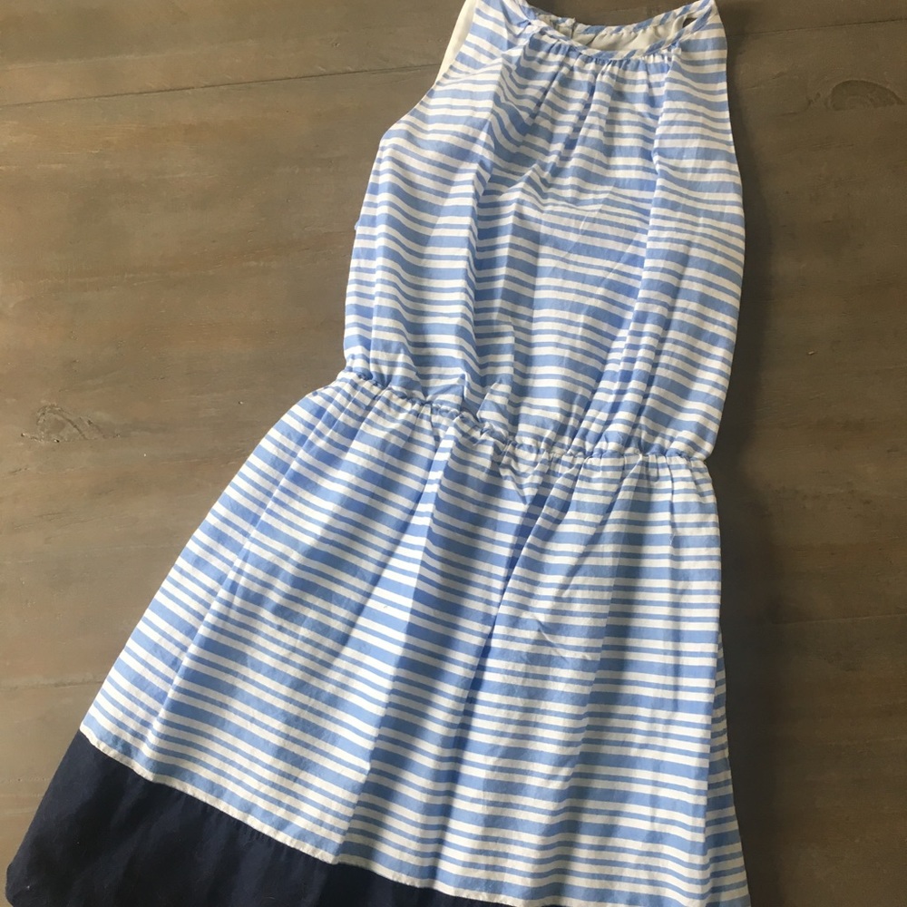 Blue striped dress from Old Navy